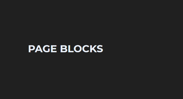 Page blocks