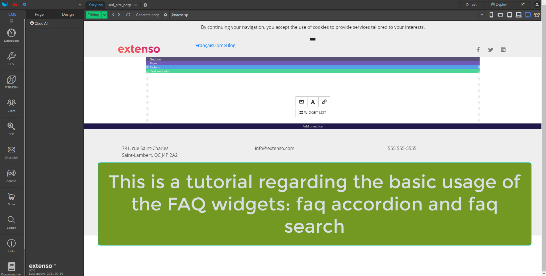 FAQ Widgets